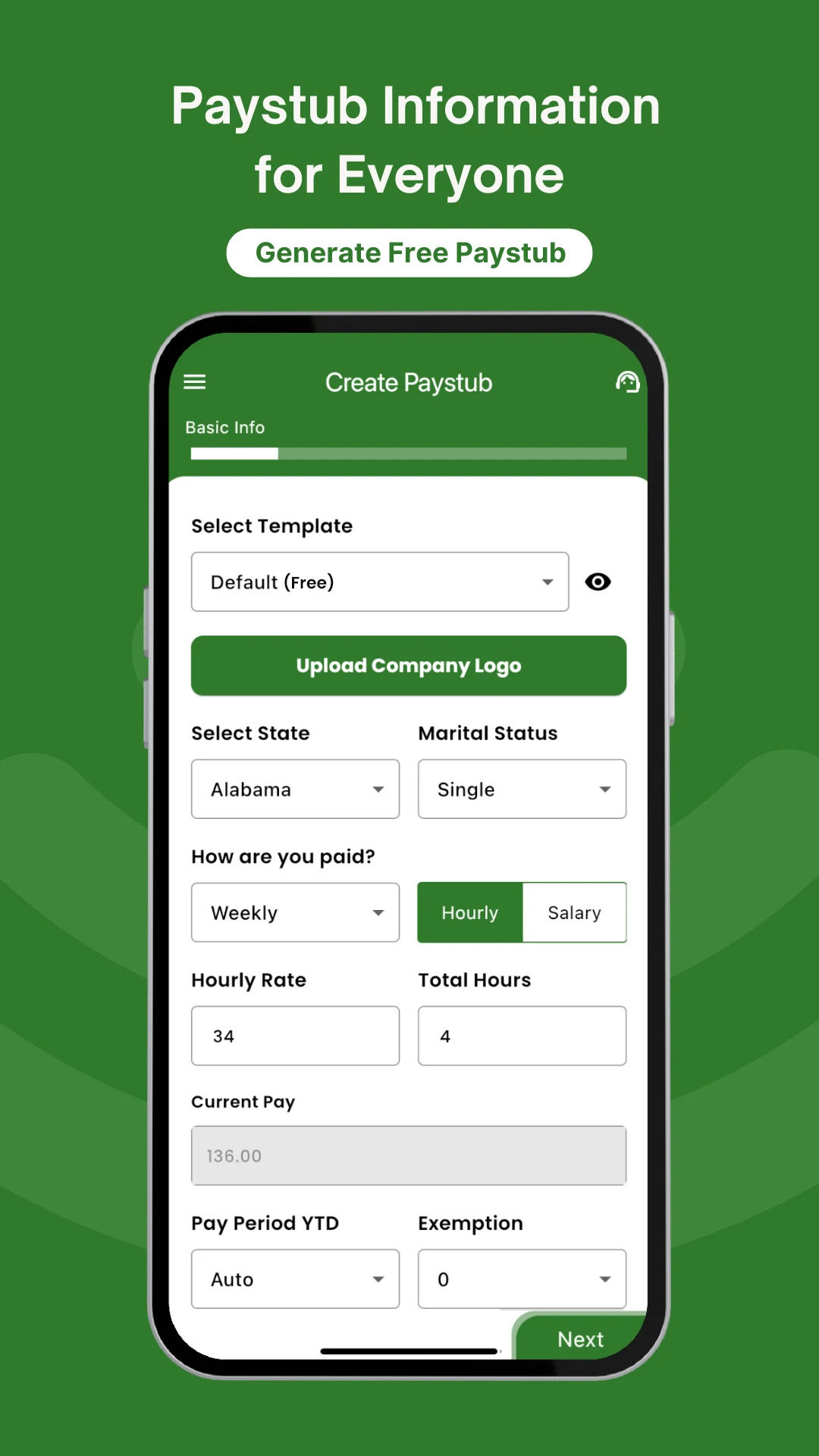 FreePayStubNow: Check Stubs screenshot