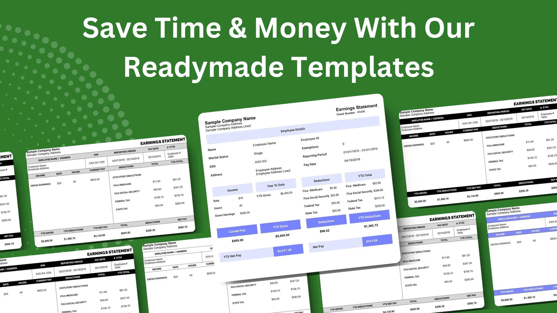 FreePayStubNow: Check Stubs screenshot