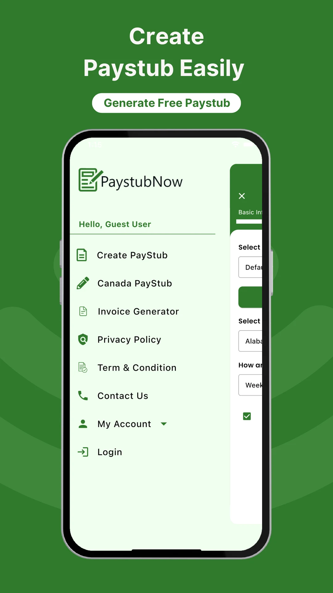 FreePayStubNow: Check Stubs screenshot